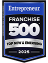 Entrepreneur Top New and Emerging badge 2025