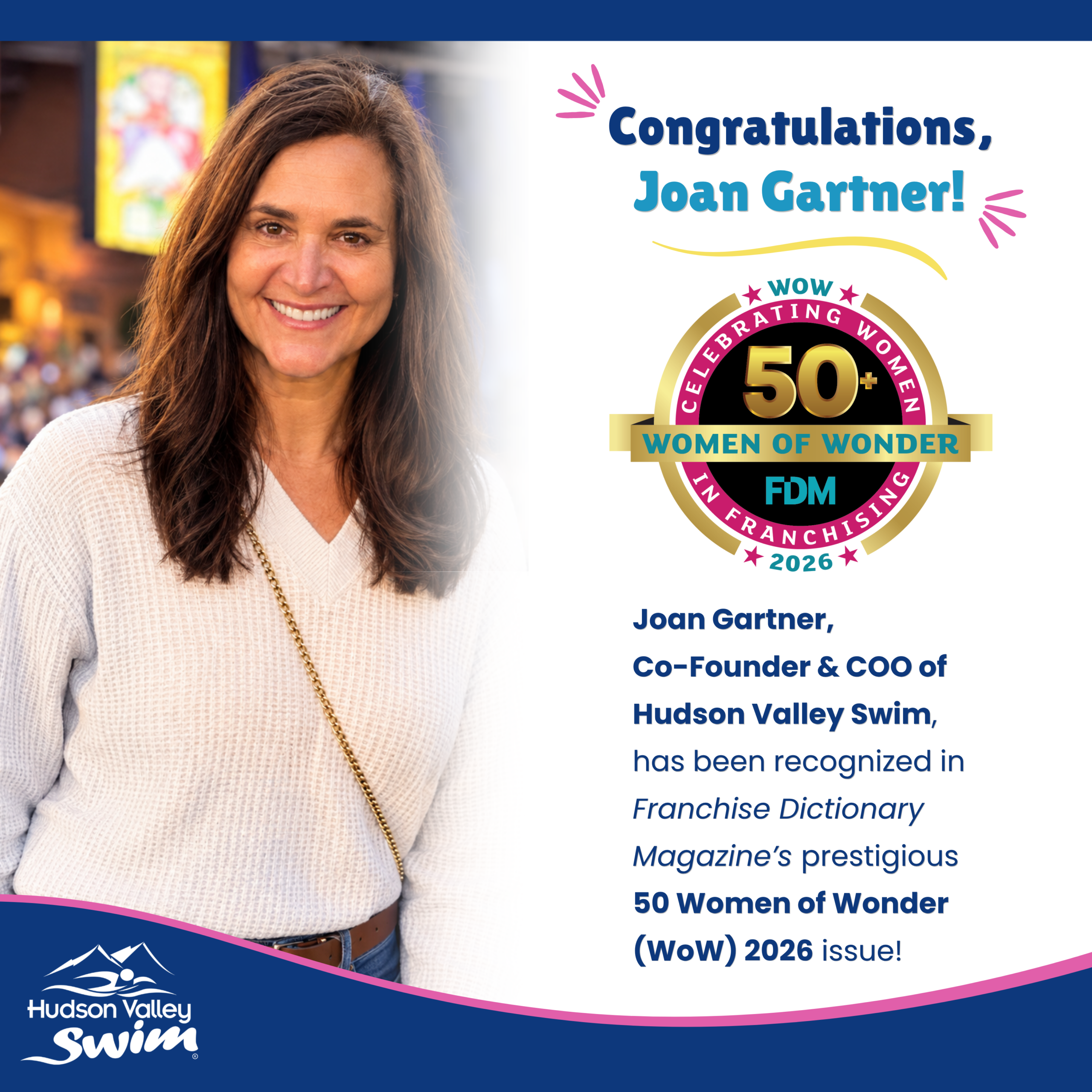 Joan Gartner Named One of Franchise Dictionary Magazine’s 50 Women of Wonder for 2026